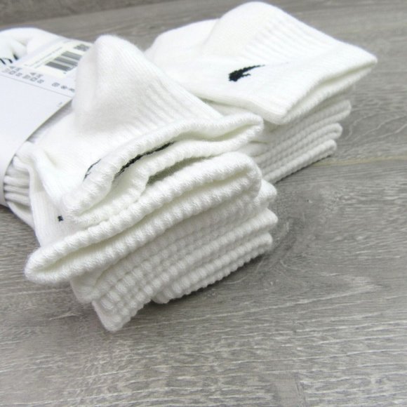 Nike Everyday Plus Cushioned Ankle Socks 6 Pack Men's 8-12 White NEW - Picture 6 of 9